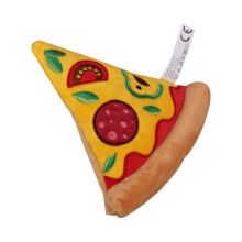 Quietschspielzeug für Hunde, Kauspielzeug für aggressive Kauer, Donut, Pizza, Steak, Burger, Pommes, robustes Hundespielzeug für Welpen und kleine
