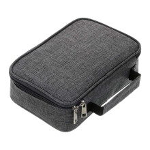 Large Capacity Zippered Pencil Case with 72 Slots, 2 Removable Sleeves, Gray – Compatible with Standard Pencils