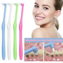Soft Orthodontic Interdental Brush for Teeth Cleaning, Oral Care Tool – 4 Pack, Compatible with Braces