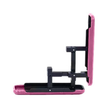 Adjustable W-Shaped Folding Phone Stand, Aluminum Alloy, Slim & Space-Saving – Compatible with [Device]