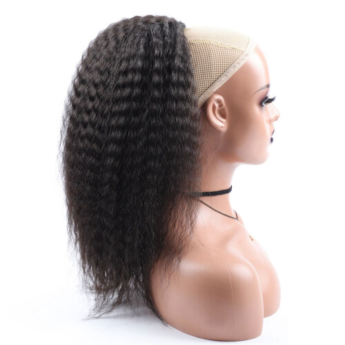 Μαλλιά με ψηλή φουσκωτή Afro πίπα ψεύτικη συνθετική αλογοουρά ελαστική επέκταση