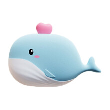 Cute Mini Whale Hand Warmer, Rechargeable USB Electric Heater with Vibration Massage, Compatible with USB-C