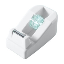 White Macaron Color Tape Dispenser Small Tape Holder With Cutter For Office Home Use Lightweight Portable Free Size White For Craft Packaging