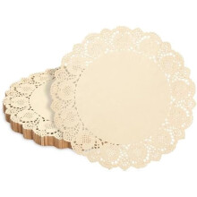 Round brown paper placemats 12 inch 250 count