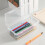 Extra Large Stackable Clear Plastic Pencil Box, Compatible with Gel Pens, Pencils, Erasers, Markers & More 1