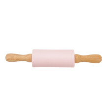 Hot Sale! Pink Rolling Pin with System Attributes,9 Inch Rolling Pin Wooden Handle Rolling Pin for Kids Dough Rollers for Baking Home Kitchen