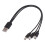 Cable de carga múltiple 3 en 1, múltiples puertos, USB a USB C, cable rápido con conector tipo C. 1