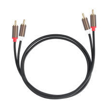 RCA audio splitter cable male to male 3.5mm gold plated