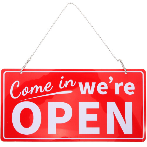 Open Closed Sign for Business Door Sky-blue 1Pack