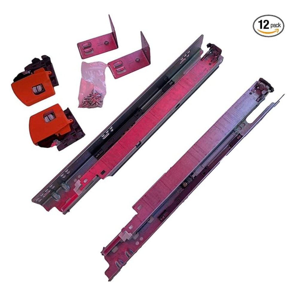 Tandem Drawer Slides 15" With Otion - Full Extension Runners, 100Lb Capacity, 563H Series - Pair 9448990590216