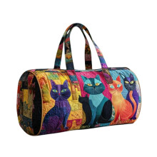 Prešívaná cestovná taška Hippie Journey – Boho Van Travel Weekender, cestovná taška na noc a do posilňovne (45,6 x 23,7 x 40,8 cm)