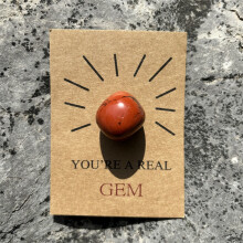 Valentine's Day Healing Crystal Card Set, Aesthetic Gemstone Gift for Kids, Classroom Party Favor,C