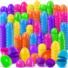 2.5" Fillable Easter Eggs (168 Pack) – Colorful Plastic Eggs for Easter Hunt, Party Favors, Basket Stuffers & Classroom Prizes