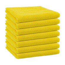 Chiffon absorbant épais jaune pour la vaisselle, 25 x 25 cm, pour la cuisine et le nettoyage