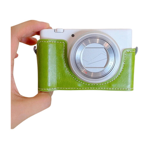 Skyddande bashalvkamerafodral för ZV1Camera med plyschfoder och lätt PU-läderdesign.