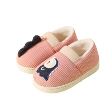 AWZXDE Girls Slippers Winter Warm Soft Pile Shoes Indoor Outdoor Kids Dinosaur Design Comfortable Slippers For Girls And Boys