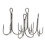 50pcs Treble Hooks Carbon Steel 2/0#,1#,3#,5#,7# 7