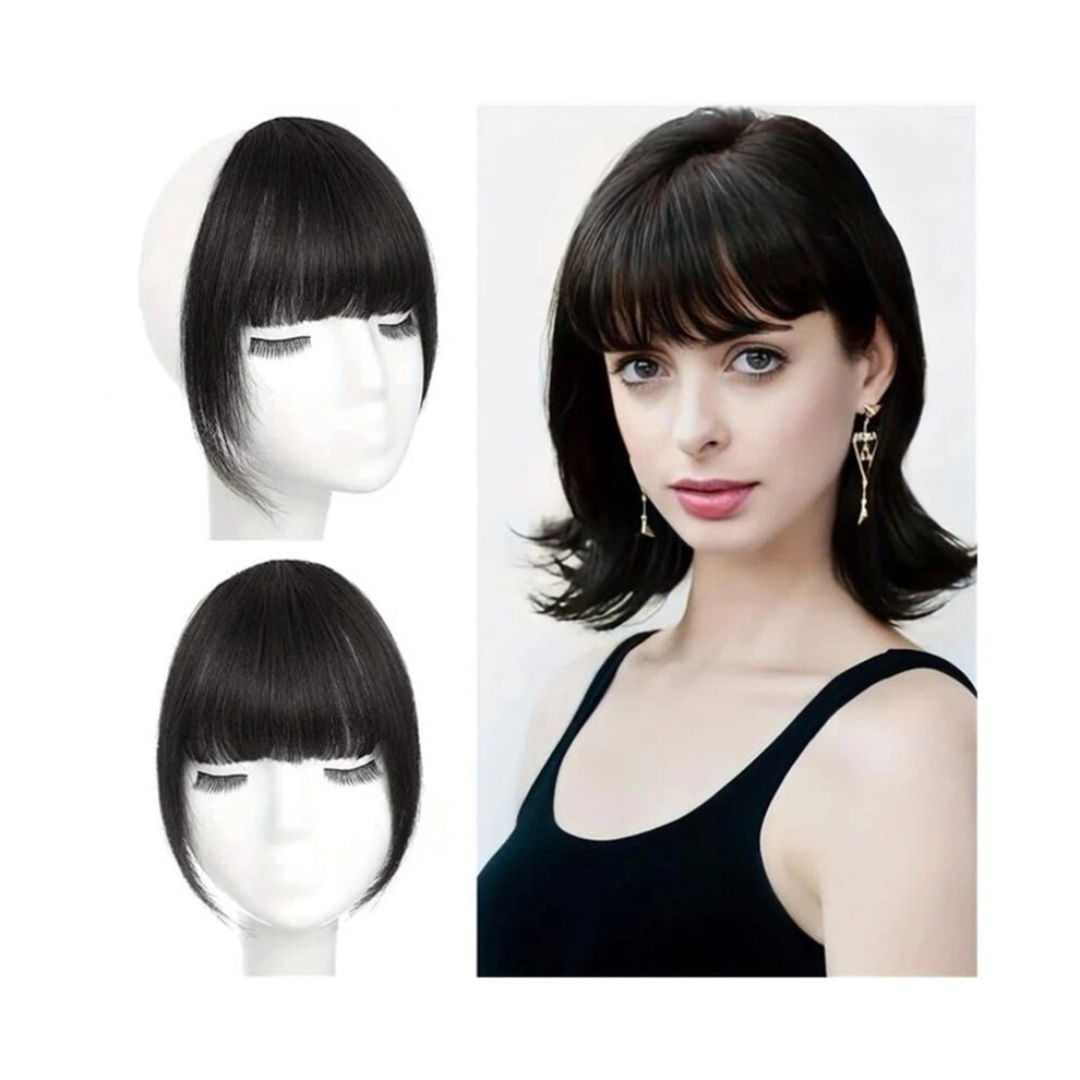 Synthetic Hair Bangs Clip-in Extension with Sideburns