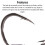 Model 3#-12# High-Carbon Steel Hooks 100pcs Silver 7