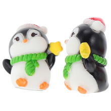 Resin Penguin Miniatures for Micro Landscape and Cake
