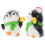 2Pcs Compact Resin Penguin Miniatures for Micro Landscape and Cake Decoration 1