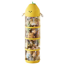 Vertical Plush Storage Organizers Clear Stuffed Storage Tube With High Transparency PET Materials for Parent