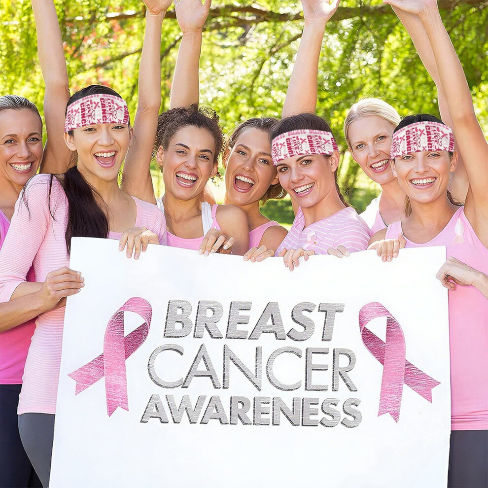 Pink Ribbon Breast Cancer Awareness Headband for Women â