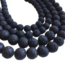Natural Volcanic Stone Beads 6mm