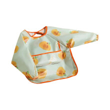 Baby bib full sleeve adjustable reversible pattern for 6-18