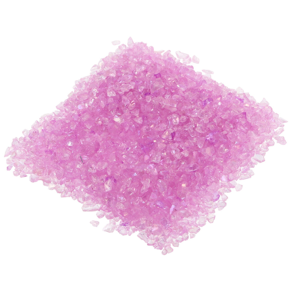 Lavender Crushed Glass Chips for Nail Art and Creative Resin Crafts