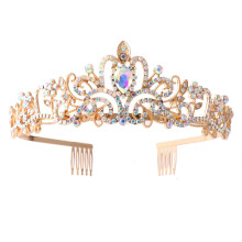 Sparkling Crystal Tiaras Crowns Headpiece for Weddings and Birthday Parties with Rhinestones for Banquet Dressingup
