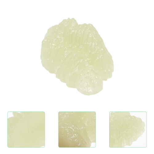 Plastic Aquarium Decor Light Green Night Glow Realistic Design 1Pack