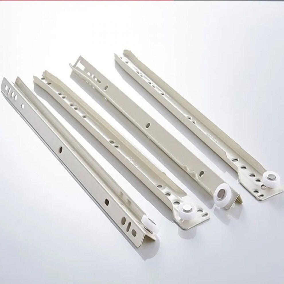 Drawer Track Slides Two Cabinet Rails Thickening Computer Table Chute Clothing Cabinets Keyboard Roller Pulley Furniture 9558633043693