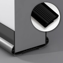 (Black) Under Door Seal Door Draft Stopper Door Draft Stopper Insulator Door Sweep for Noise Cold Air Insulation