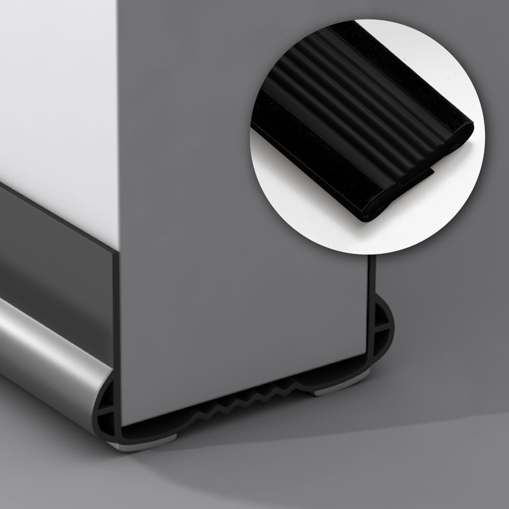 (Black) Under Door Seal Door Draft Stopper Door Draft Stopper Insulator Door Sweep For Noise Cold Air Insulation 6253032013560