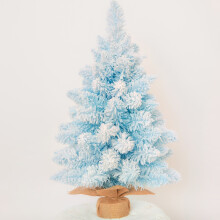 (Blue, 60CM) Mini Snow Spray Christmas Tree Decor