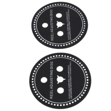 Softgel Reel Regolatore Dischetto Guarnizione Distanziale per Nastri 0,8mm Nero 2 Pezzi