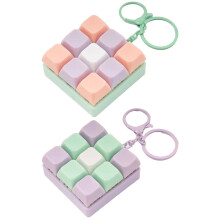 Fidget-lekesett med 9 taster og tastatur – 2-pakning, bærbar stresslinse