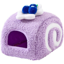 Pluche hamsterhuisje, kooi voor kleine dieren, nestje voor kleine huisdieren, speelgoed, verstopplekje, schattig huisje, taartje, pluche hamsterbedje