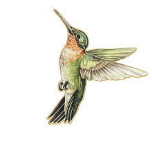 Kolibri Brosje Nål Metall Emaljert Ornament For Vesker Hatter Ryggsekk Elegant Corsage Nål Daglig Fest Tilbehør