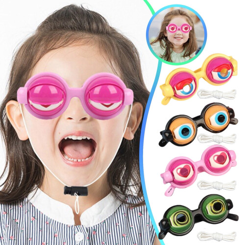 Αστεία καφέ γυαλιά για ενήλικες Crazy Eye Glass Eye Glass Αστεία γυαλιά ηλίου με ματάκι που