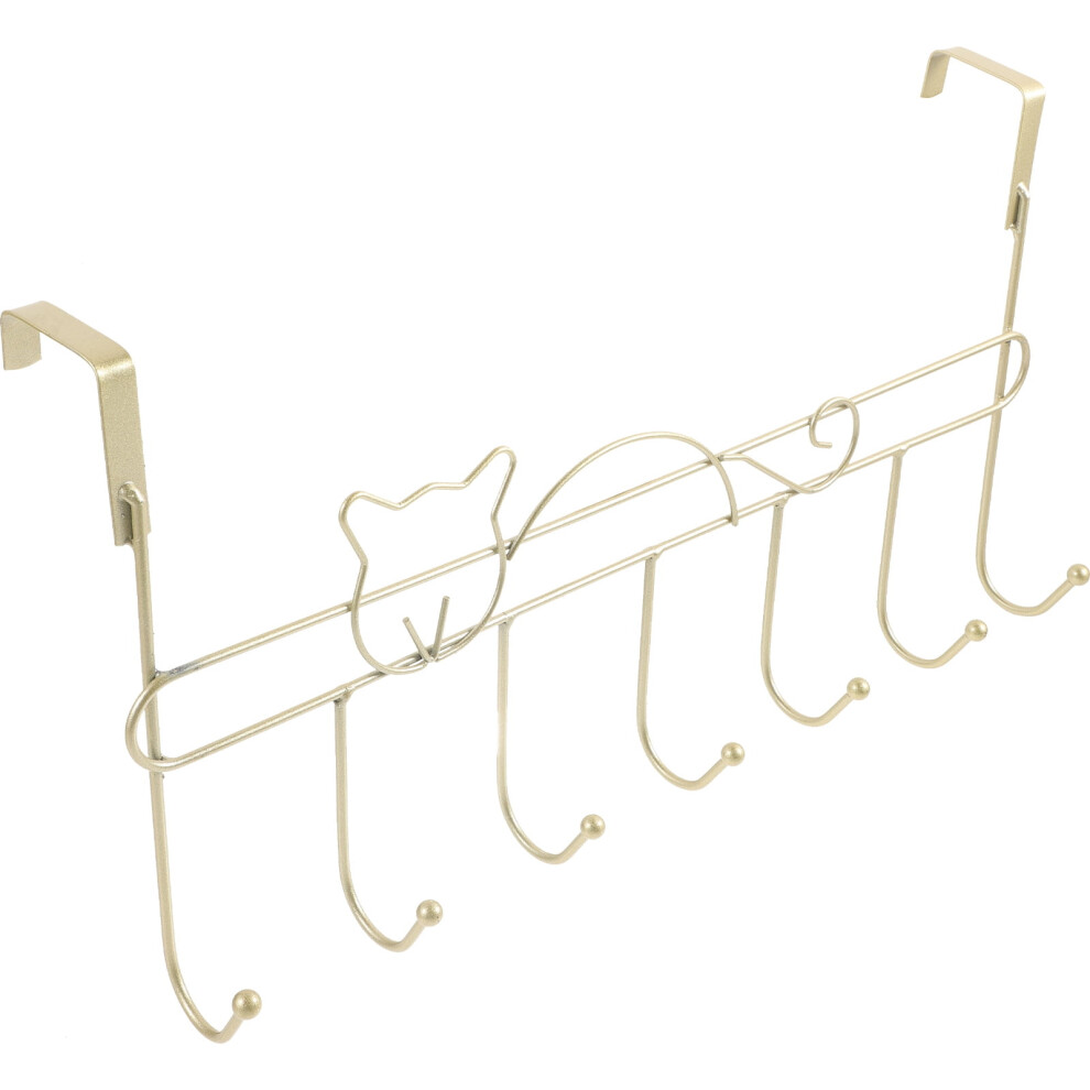 Cat-Shaped Golden Iron Hooks 1 Piece 974856917075