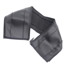 1 conjunto de protetores de alça de carrinho de bebê na cor preta para proteção e resistência à sujeira.