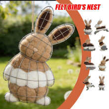 Easter Decorations,Bunny Shaped Home Decor,Handmade Birdhouse Decorations - Reusable Birdhouses,Gifts for Bird Enthusiasts,B