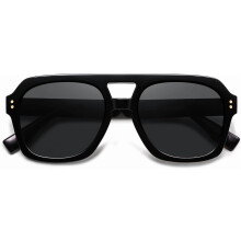 Ochelari de soare aviator retro polarizați, groși, pentru femei și bărbați, nuanțe pătrate mari, la modă, SJ2385