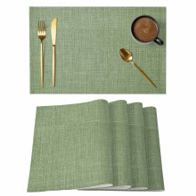 Sage Green Linen Placemats Farmhouse Non-Slip 1 Piece