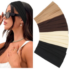 Diademas para mujer ZOUYUE de 7 piezas – Tejido suave, aptas para cabello grueso y fino, para yoga y uso casual.