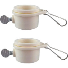 Pekkaxy Tangle Free Flag Pole Mounting Ring Clip - Rotating Flapole Mounting Rings with Metal Clips 360 Degree Free Rotating Adjustable Fasteners