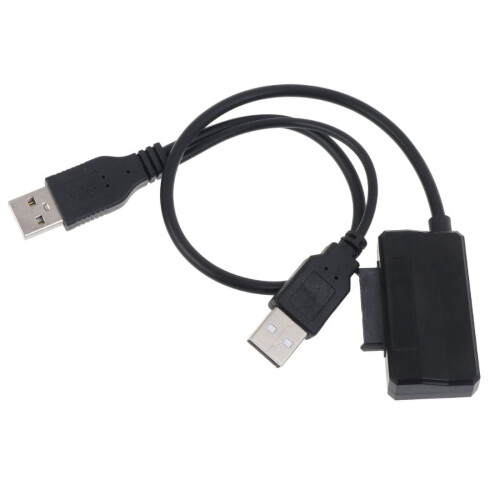 Καλώδιο USB2.0 σε 6+7 13 ακίδων Slimline Slim SATA με εξωτερικό καλώδιο τροφοδοσίας USB2.0 για