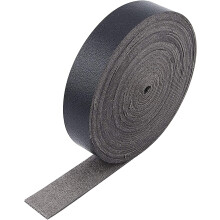 196" Soft Full-Grain Leather Strap, 3/4" Wide, Black – DIY Crafts, Jewelry, Bag Handles, Compatible with Leathercraft